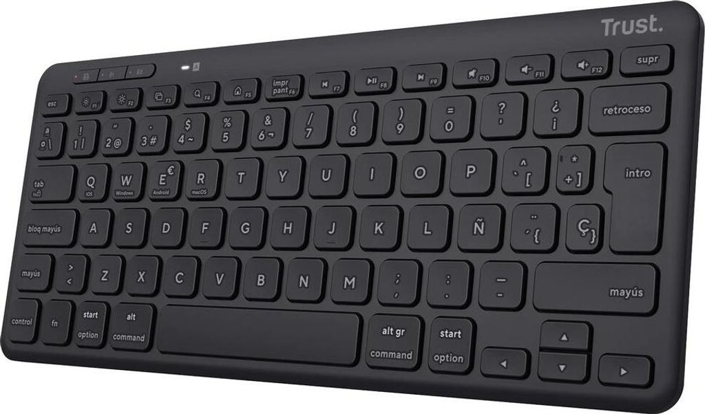 Drahtlose Tastatur Trust 25059 Schwarz Qwerty Spanisch