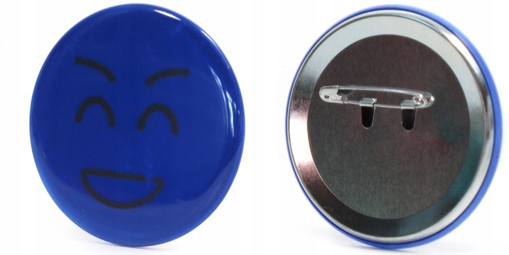 Reflektor Anhänger mit Sicherheitsnadel 20er Set - Smiley Motive 6cm - Sicherheit für Kinder