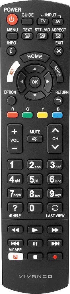 VIVanco Gebrauchsfertige Ersatzfernbedienung für Panasonic