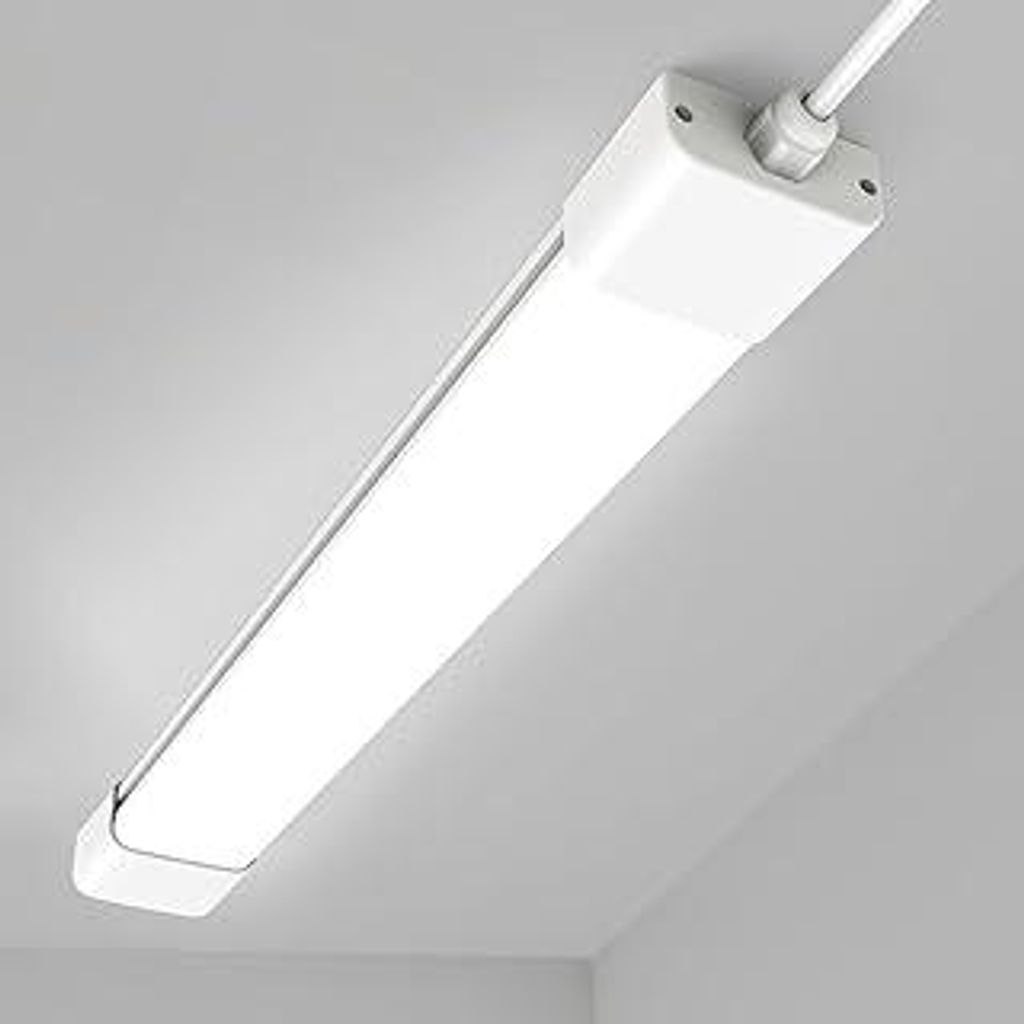 Feuchtraumleuchte Led 60cm, 18W 1980LM werkstattlampe 4000K Neutralweiß, LED Deckenleuchte IP65 Wasserfest Wannenleuchte, kellerlampe für Büro K...