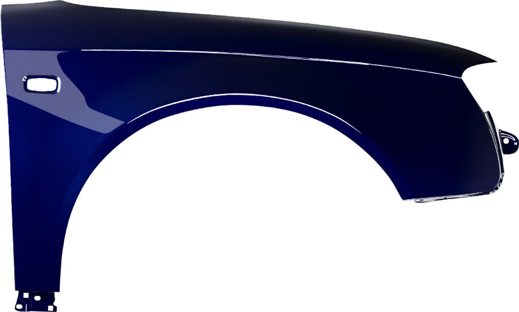 BLU Premium Kotflügel Passend für Audi A4 B7 LZ5J Rechts Blau MoroBlau | 2004-2008 | Vorderseite Vorne | Lackiert | Einbaufertig | Verzinkt