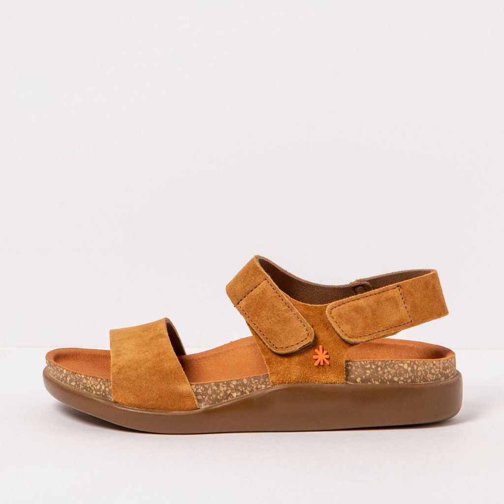 Art Sandalen Uni 1386S SILK SUEDE TOFFEE/ BIARRITZ Farbe Braun