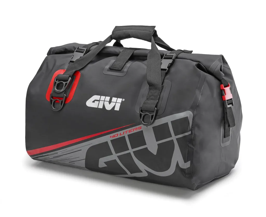 Givi EA115GR Borsa impermeabile per sedili a cilindro 40L Grigio Rosso