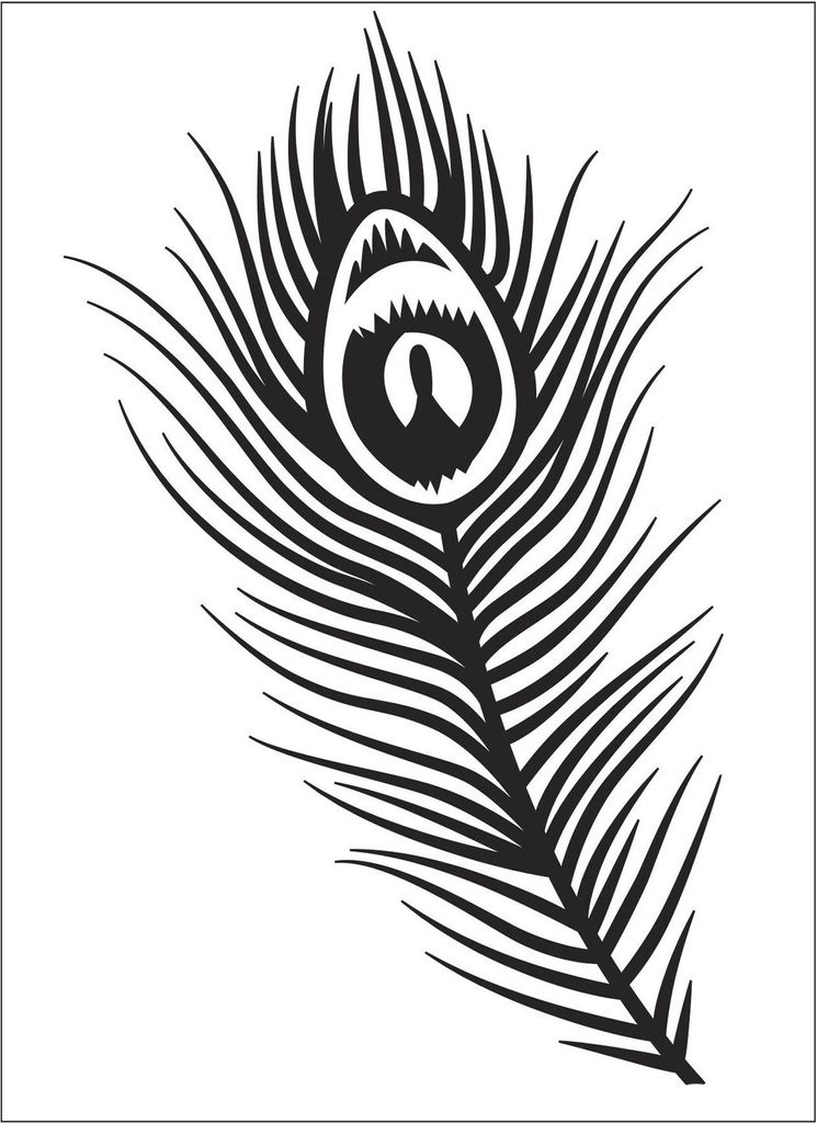 Darice Embossing - Prägeschablone 10,8x14,6cm Pfauenfeder