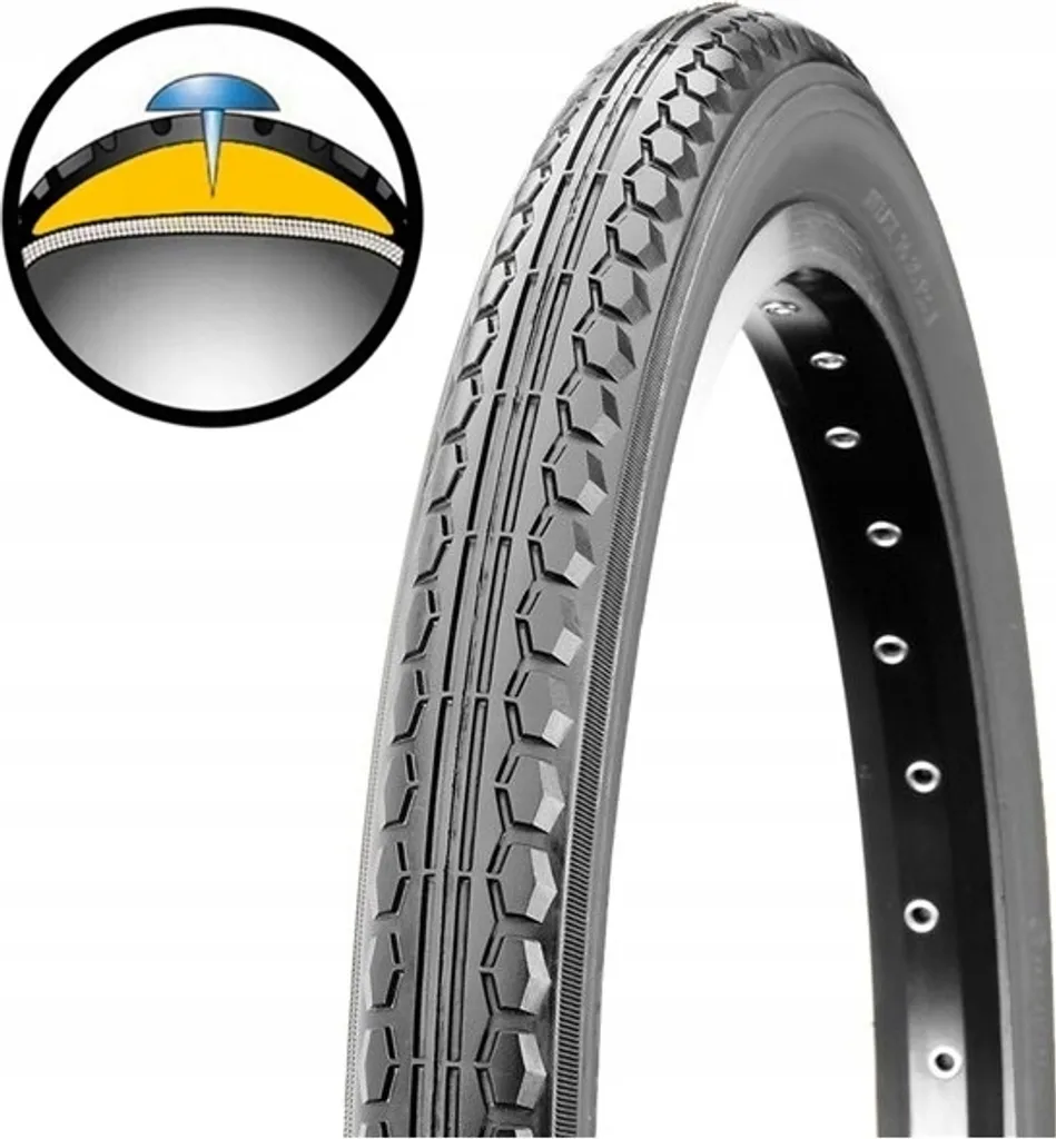 Pneu vélo 28x1.75 BLACK STONE idéal pour vélotaf et randonnées VTC