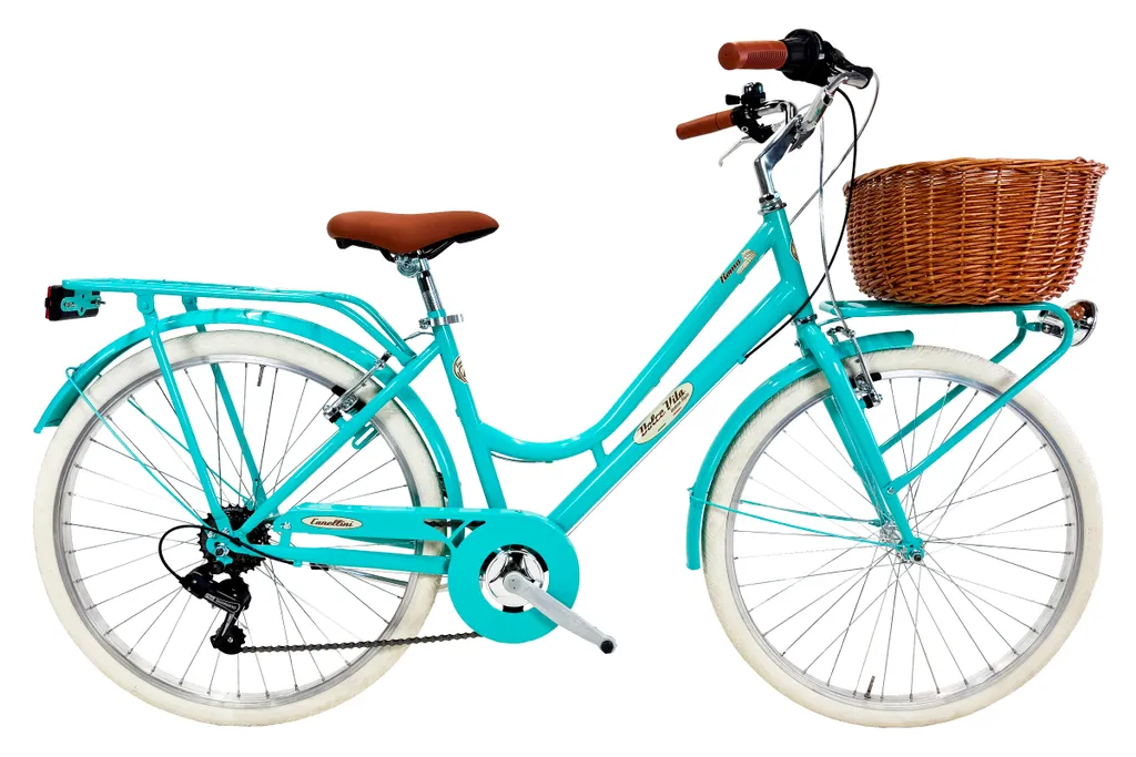 Vélo de ville confortable et pratique Roma 26" avec panier pour femmes