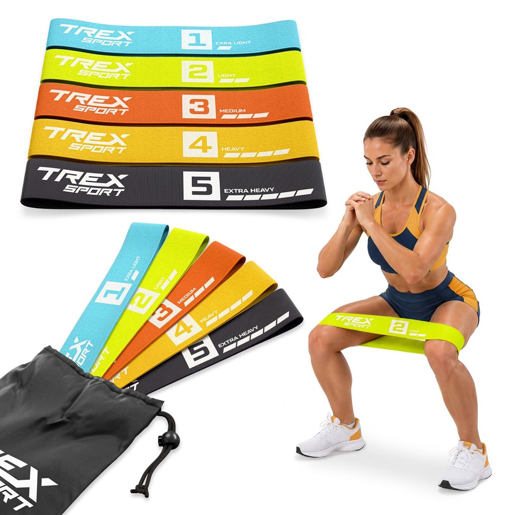 TREX SPORT gymnastická guma 5dílná sada TX-033PRB | Obrázek produktu 