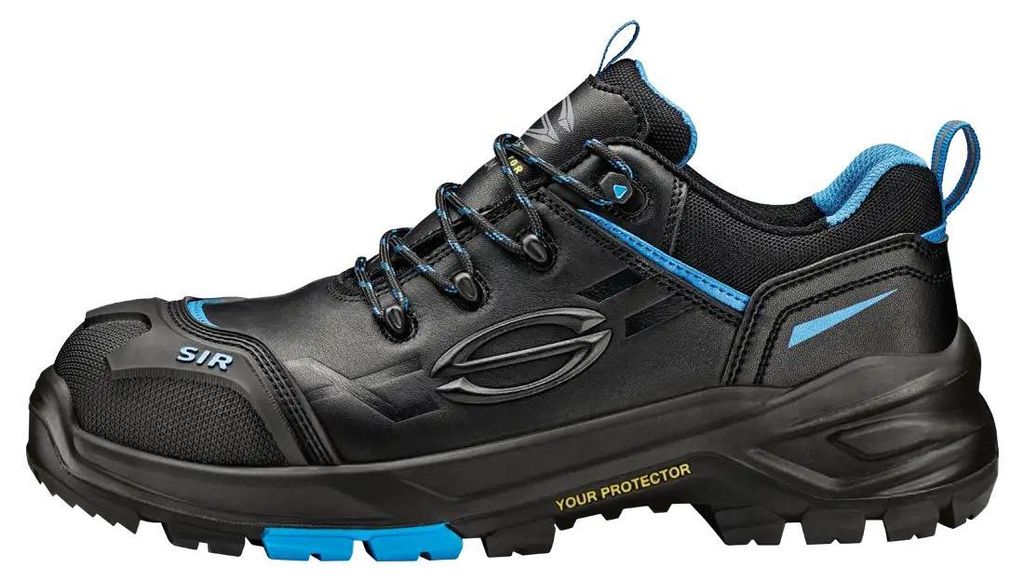 Sir Safety Fortune Sicherheitsschuh S3S Herren Leder mit Fiberglaskappe und Durchtrittschutz, 43, Schwarz
