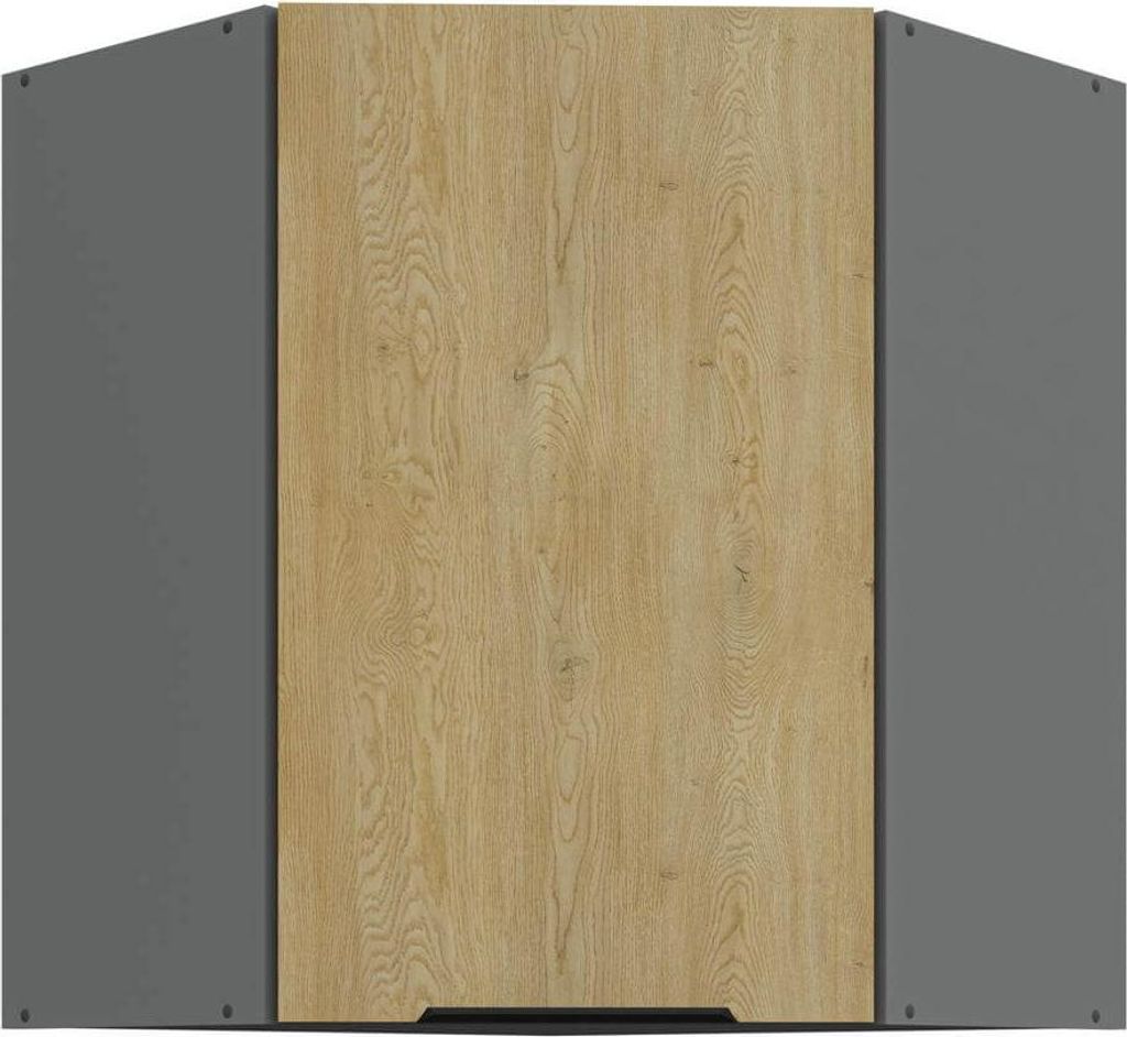 Eck- Hängeschrank Cremona Anthrazit 60x60 GN-72 1F (45°)