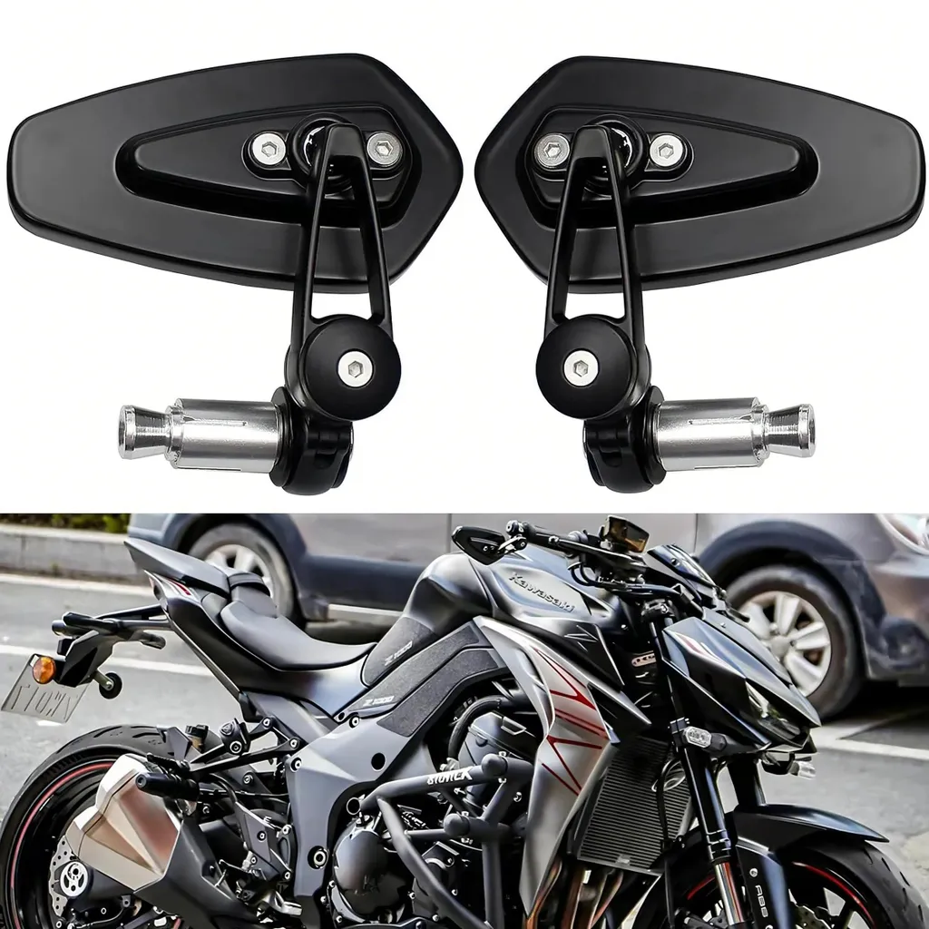 Rétroviseurs Embout de Guidon Universels 22mm Moto Roadster et Naked