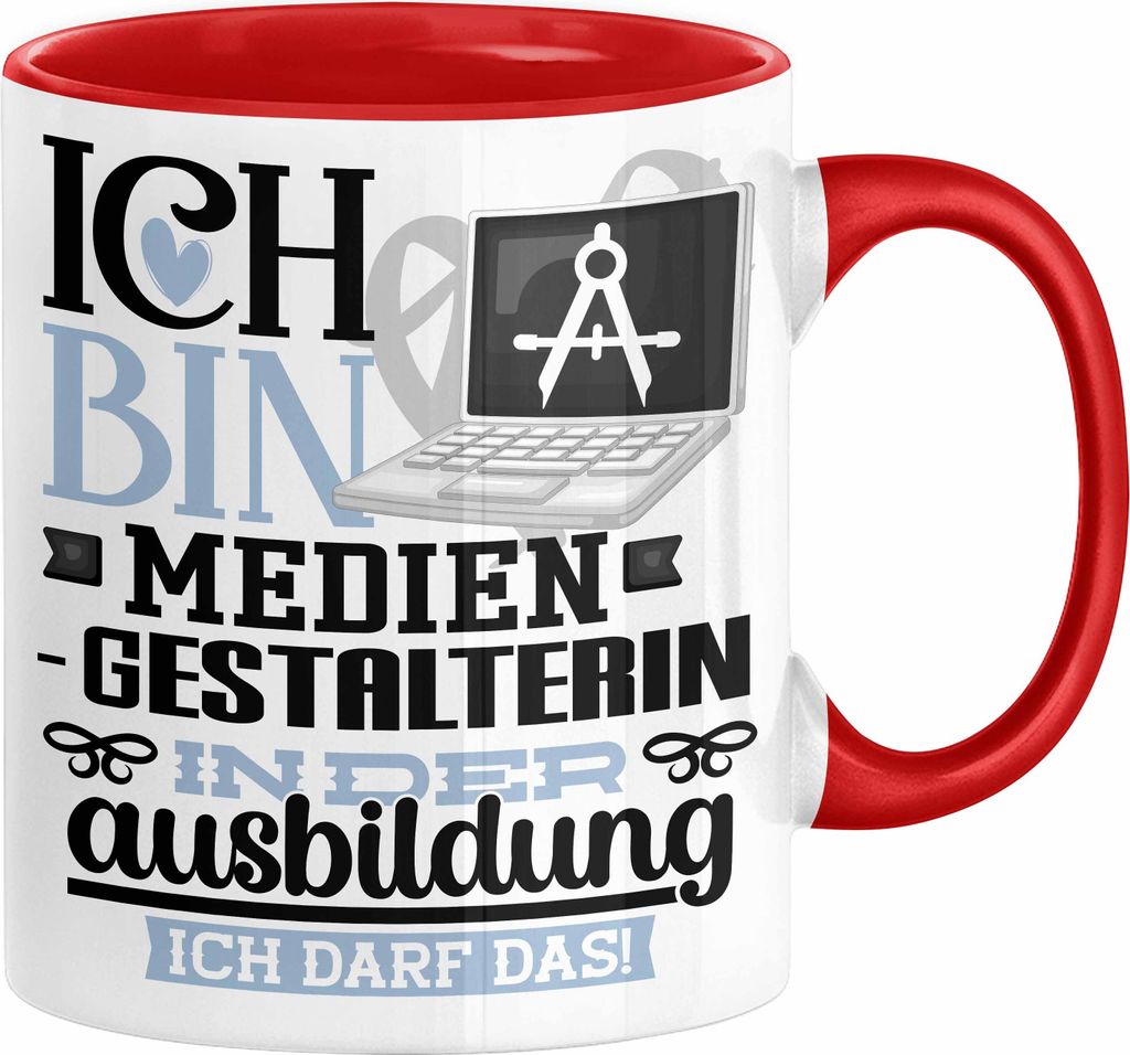 Mediengestalterin Ausbildung Start Geschenk Tasse Ich Bin Produktbild 