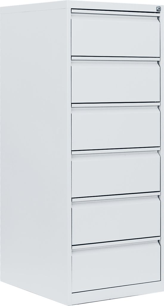 Karteischrank Karteikartenschrank DIN A5 quer zweibahnig 6 Schubladen Weiß 565627