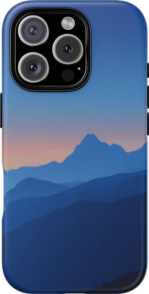 Surrealer Sonnenaufgang in den Bergen – Hülle Kompatibel mit iPhone 16 Pro