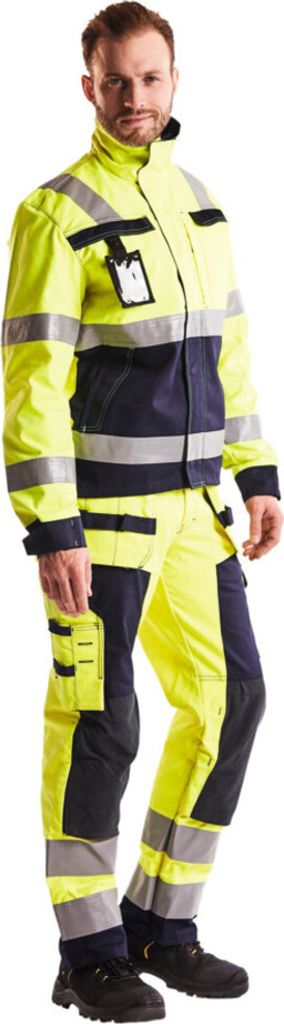 Blakläder Multinorm-Jacke, gelb / marineblau, Unisex-Größe: L