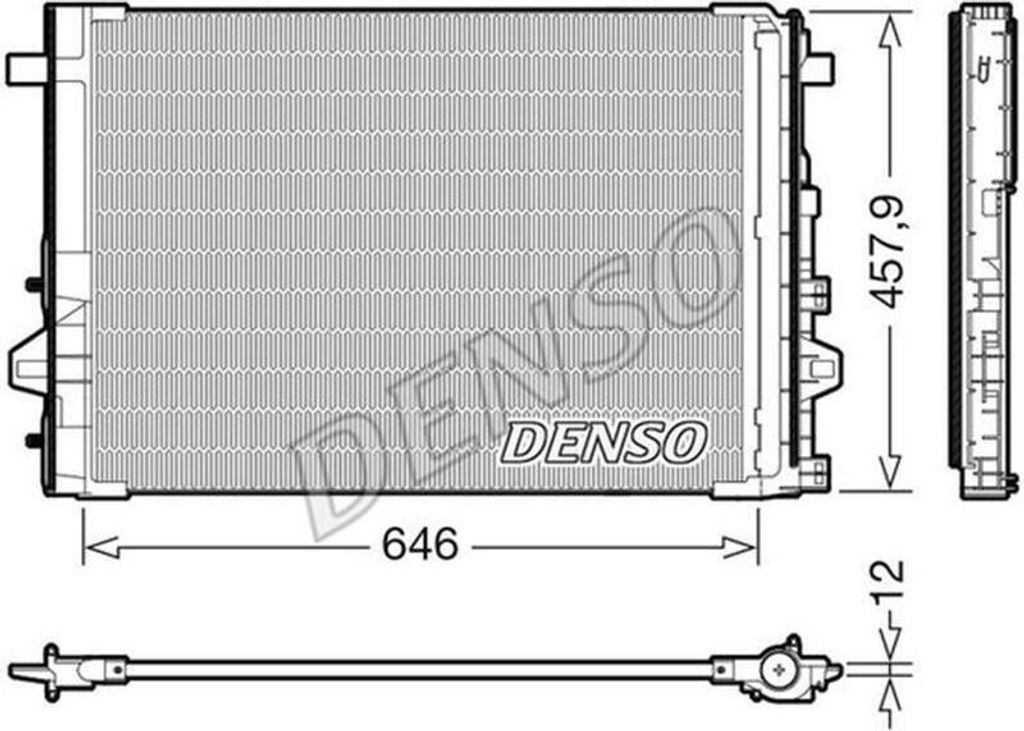 DENSO DCN17059 Kondensator Klimaanlage Klimakondensator passend für MERCEDES-BENZ B-Klasse (W246, W242) +Trockner