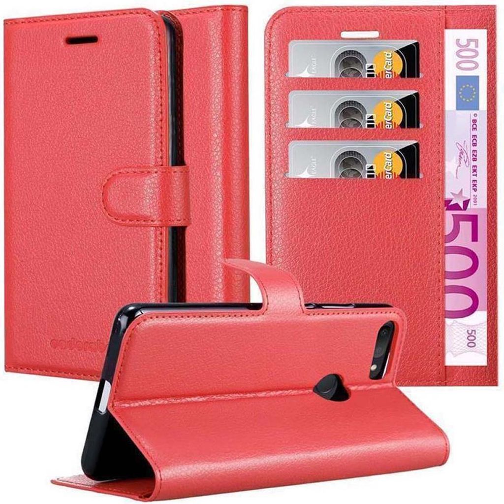Cadorabo Hülle für Alcatel 1S 2019 Schutz Hülle in Rot Produktbild 