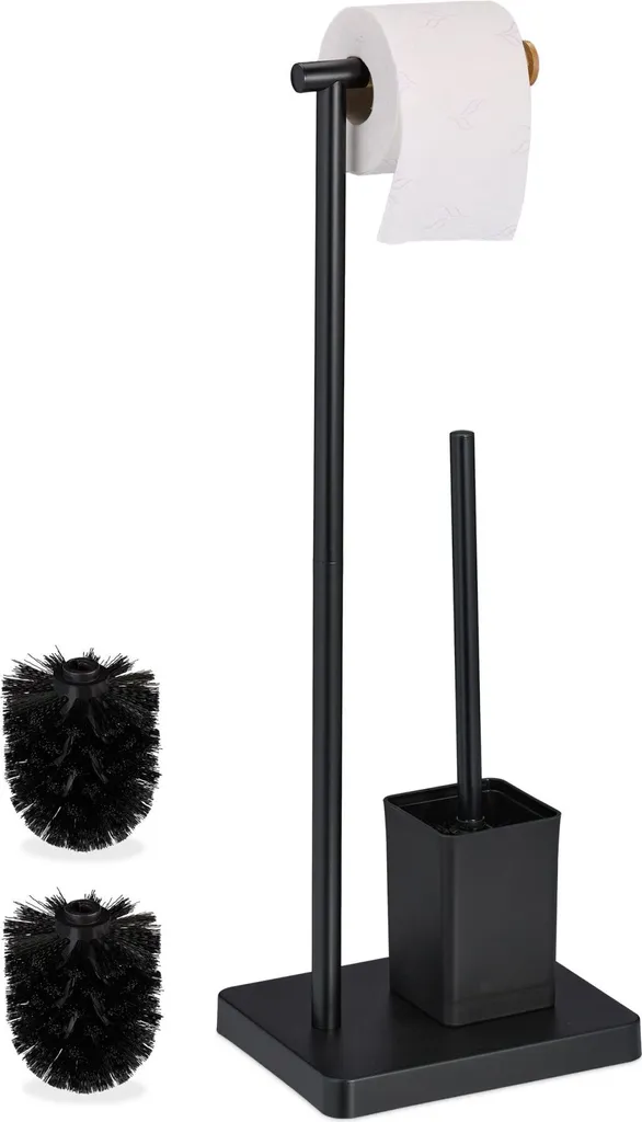RD49120 Luxury Set Toilette Nero | 2 Testine Inclusi | Design d'Elite