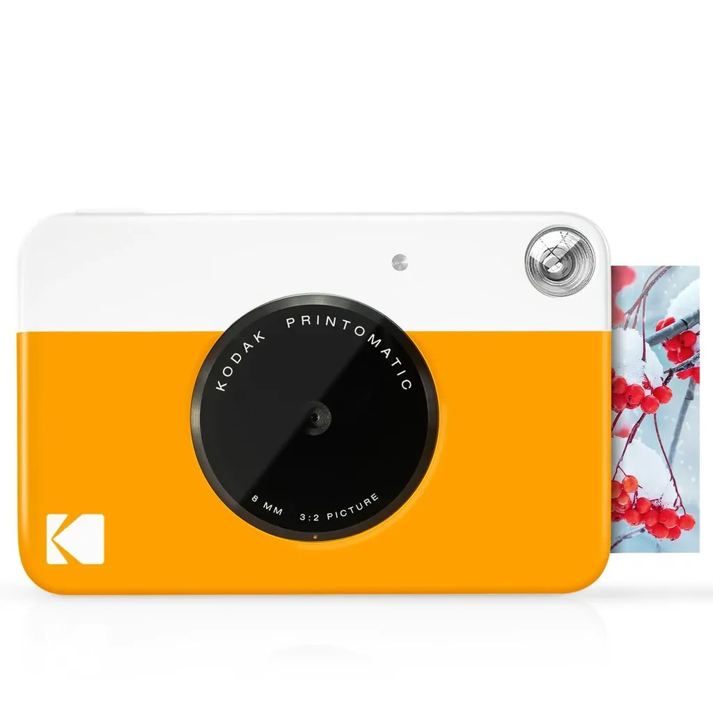 Kodak Printomatic: Fotocamera Istantanea 5MP Stampa ZINK Gialla - 2