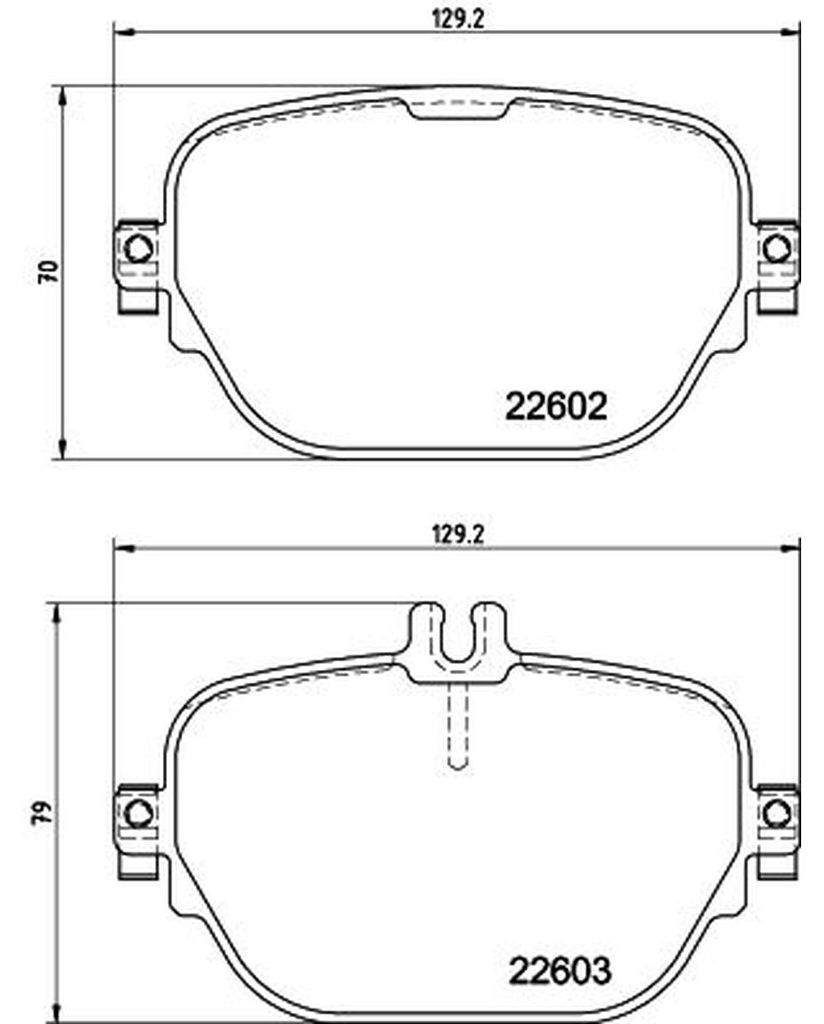 HELLA Bremsbeläge Satz Hinten Bremsklötze passend für MERCEDES-BENZ E-Klasse T-modell (S213) 8DB 355 039-221
