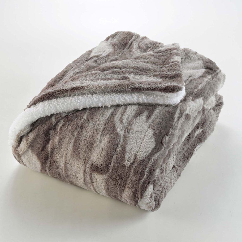 Kuscheldecke Mit Felloptik