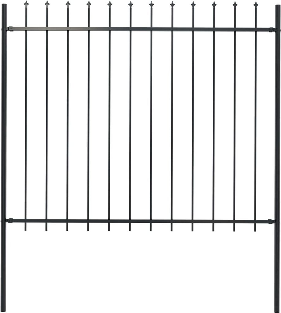 vidaXL Záhradný plot Woerden s hrotmi z ocele 181 x 150 cm Obrázok produktu 