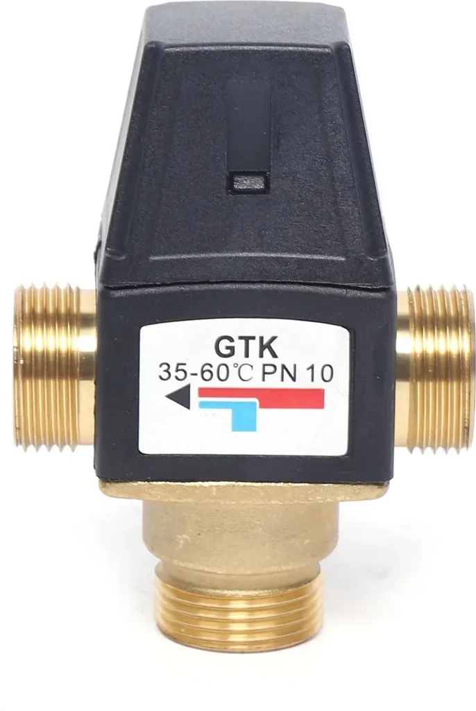 Valvola Miscelatrice Termostatica DN20 3 Vie Ottone Nero Professionale