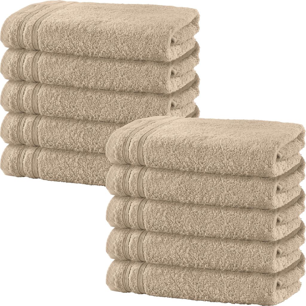 Erwin Müller Handtuch Heidelberg" 10er-Pack beige 50x100 cm"