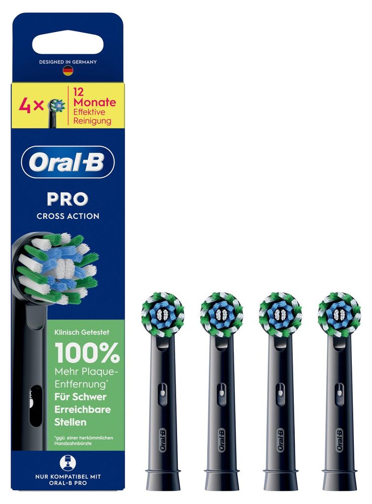 Oral-B 015431, 4 Stück(e), Schwarz, Oral-B, Karton mit Produktbild 
