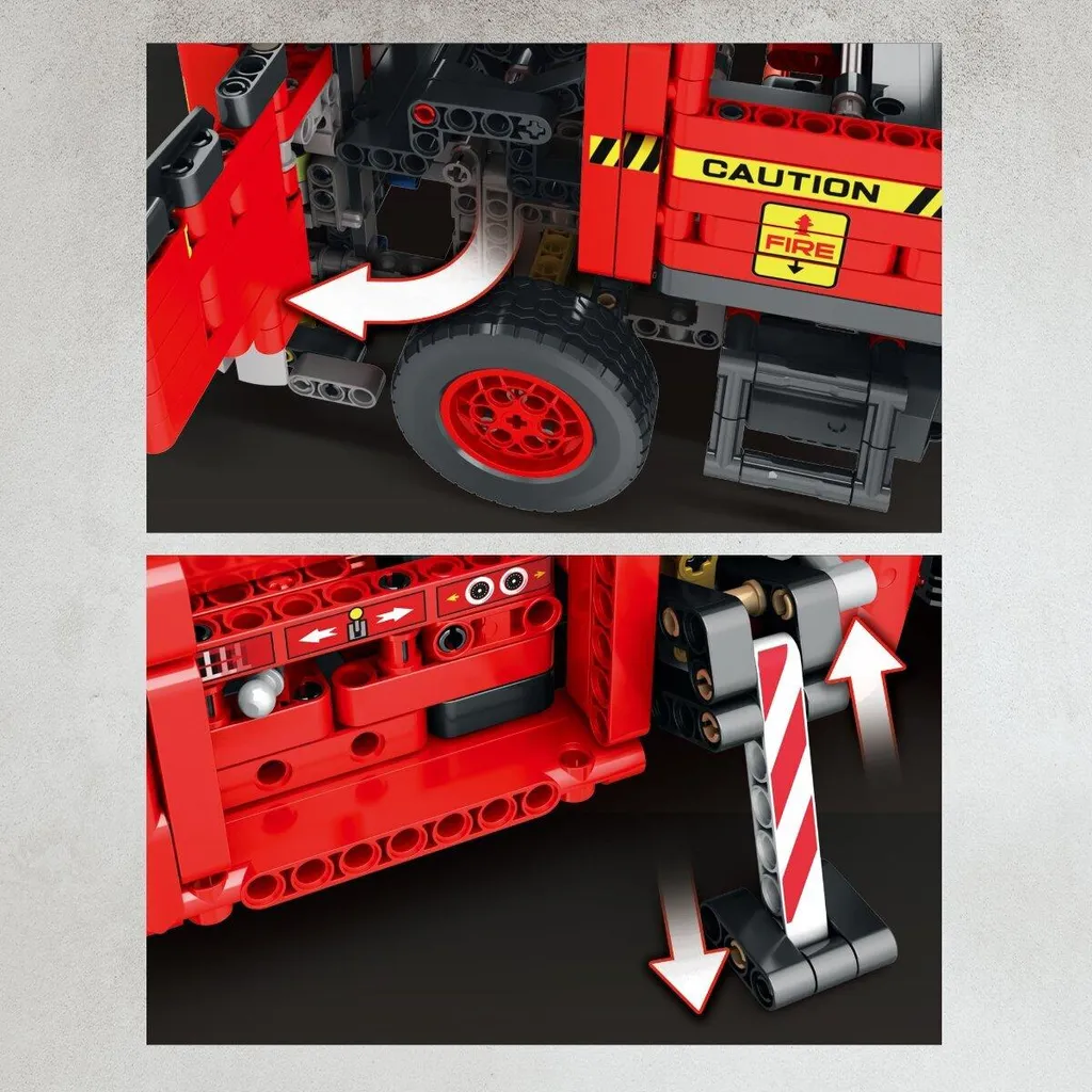 Camion de Pompiers à Construire Reobrix 22005 Jeu de Construction Expert