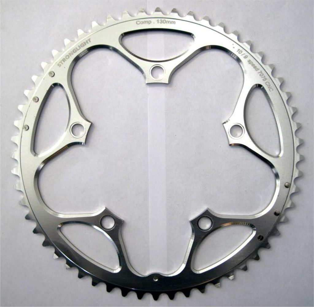 Stronglight Kettenblatt Shimano 9/10s ø 130mm 54z silber