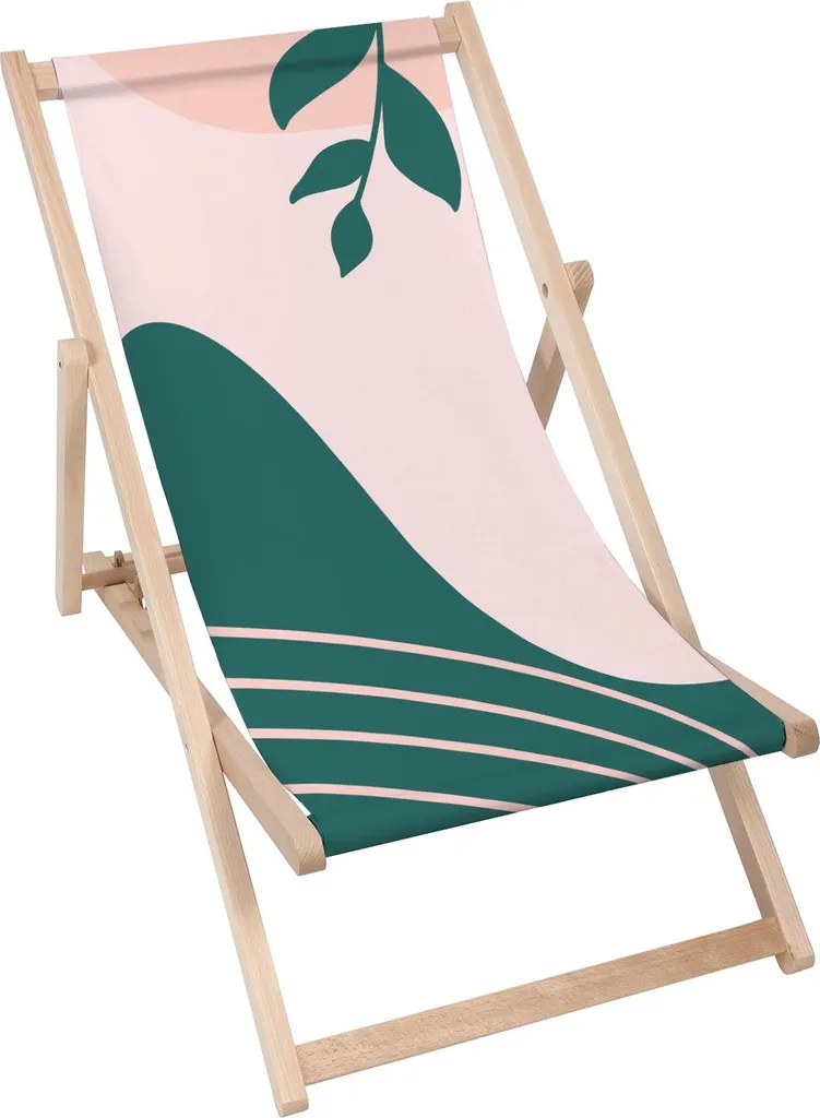 Lettino Dreamroots Pieghevole in Faggio: Relax Naturale 130kg Green Mood