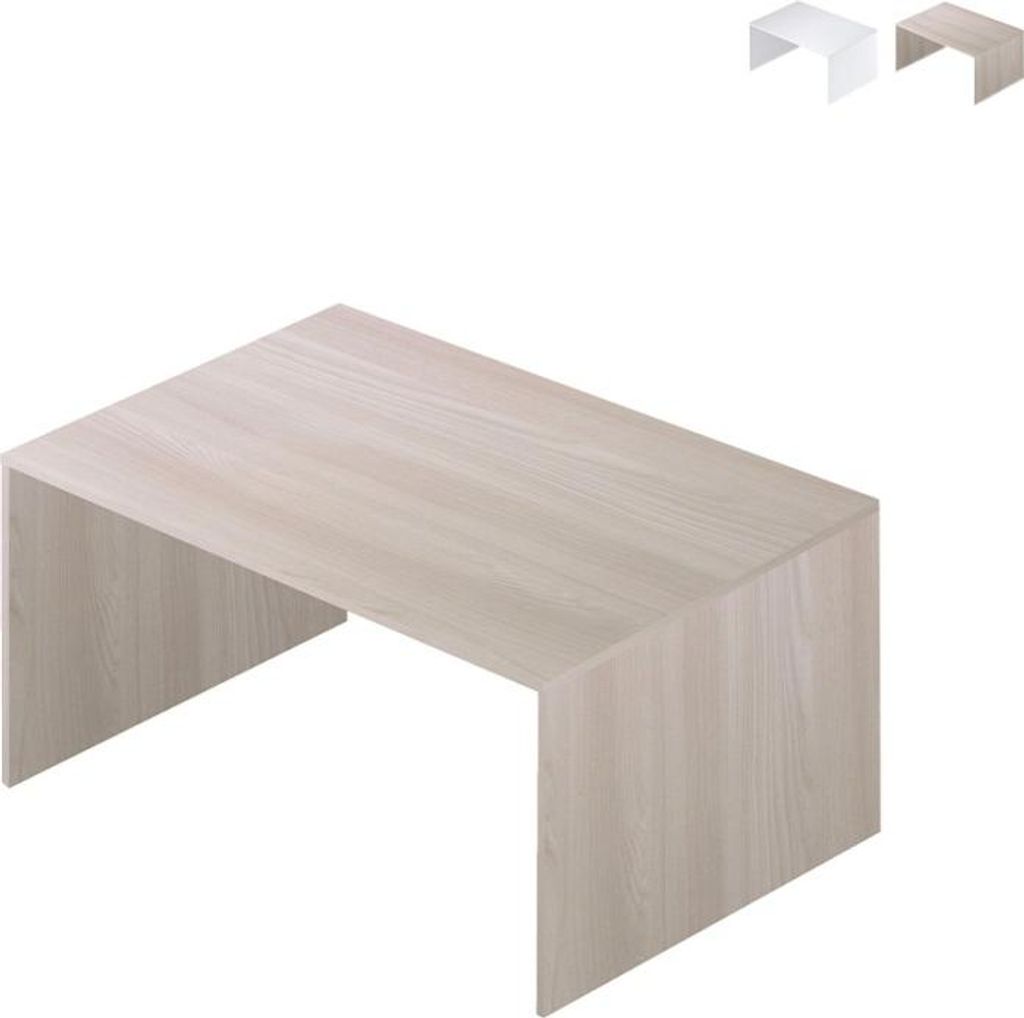 Design-Schreibtisch für Büro und Home Office, Modernes smart working, Modell Regular 120 - Ulme