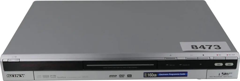 Enregistreur DVD Salon Sony RDR-HX727 avec Disque Dur Interne 160Go