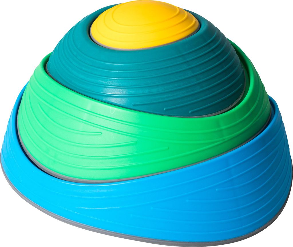Betzold Flusssteine für Kinder, 4-teilig, Balancier-Set für Motorik/Geschicklichkeit, Farbe: blau