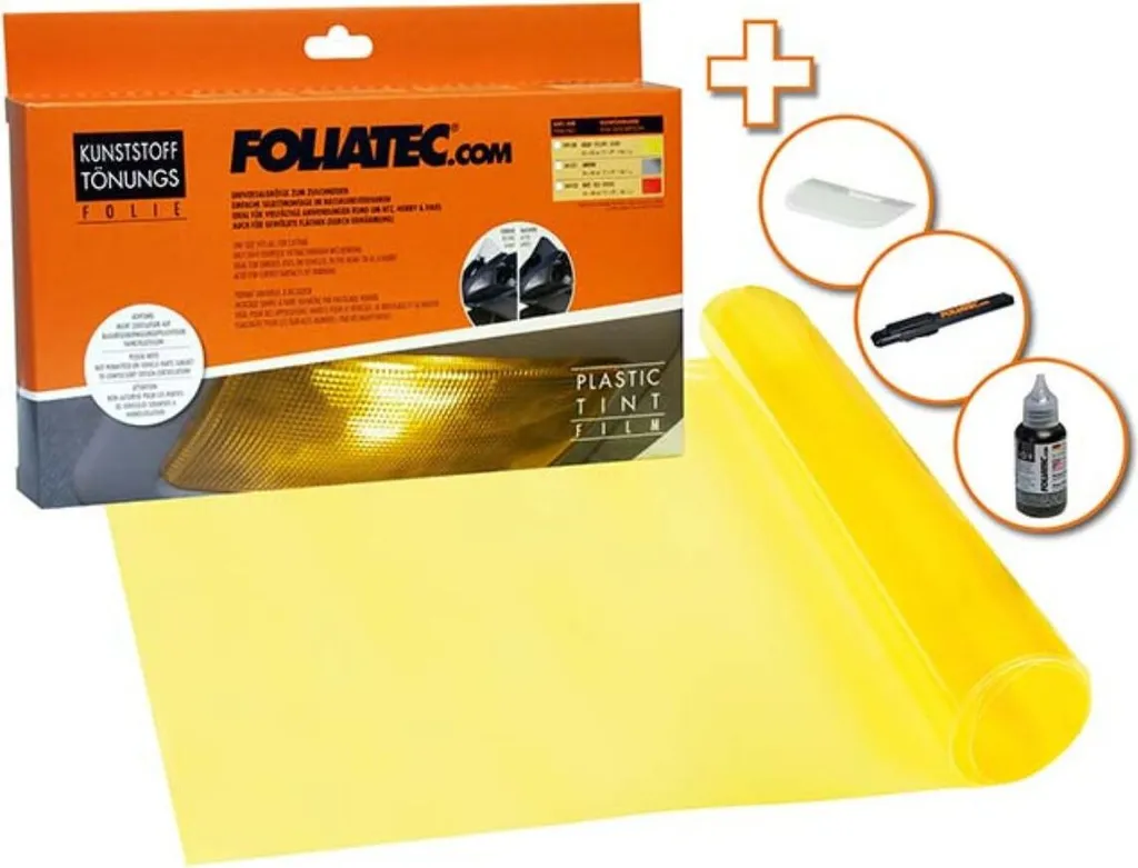 Film de protection jaune 30x100cm contre l'oxydation des phares