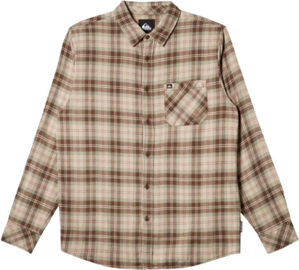 Offerta Quiksilver Camicia Ensign Classic Flanella - Marrone Scuro
