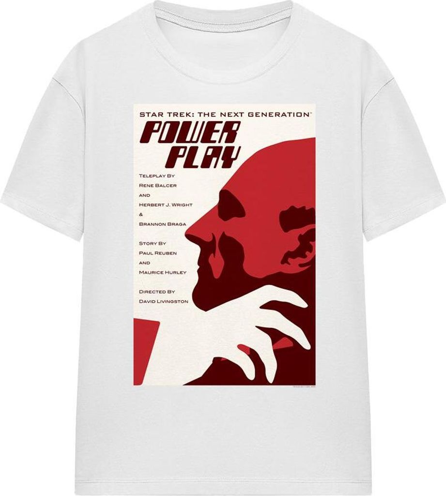 Star Trek - "The Next Generation Season 5 Episode 15" T-Shirt für Herren/Damen Uni TV16500 (M) (Weiß)