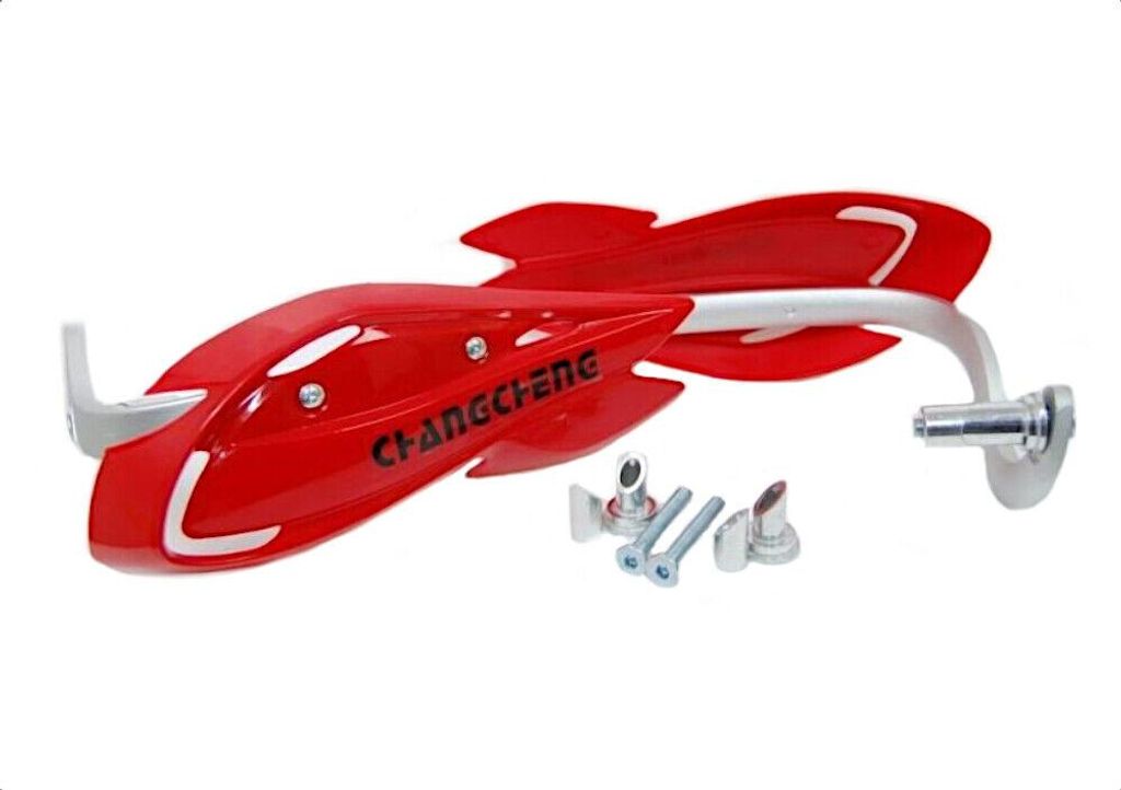 Handschützer Handschutz Paar rot XT DR KX KDX YZ YZF WR Handguards set