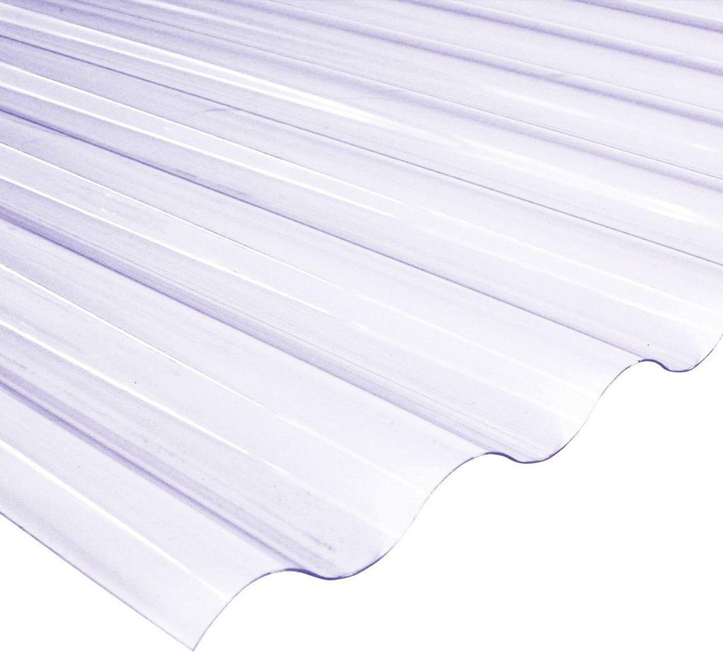 PVC-Wellplatte 76/18 120 x 80 cm 0,8 mm klar Produktbild 