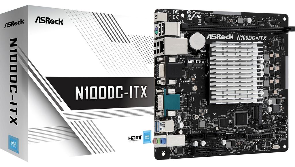 ASROCK Asrock N100DC-ITX NA (zintegrowany procesor) mini Zdjęcie produktu 
