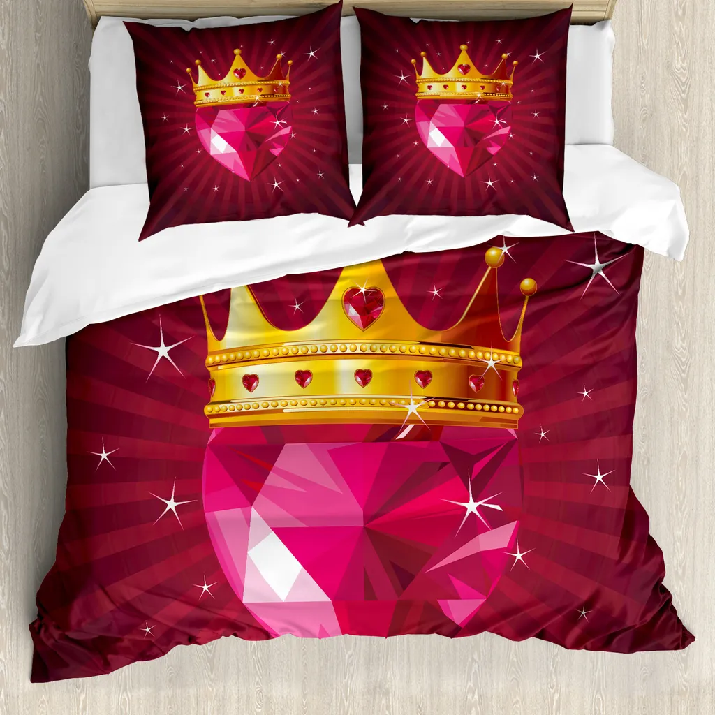 Set Copripiumino Matrimoniale ABAKUHAUS 200x200 Antiacaro Rosa