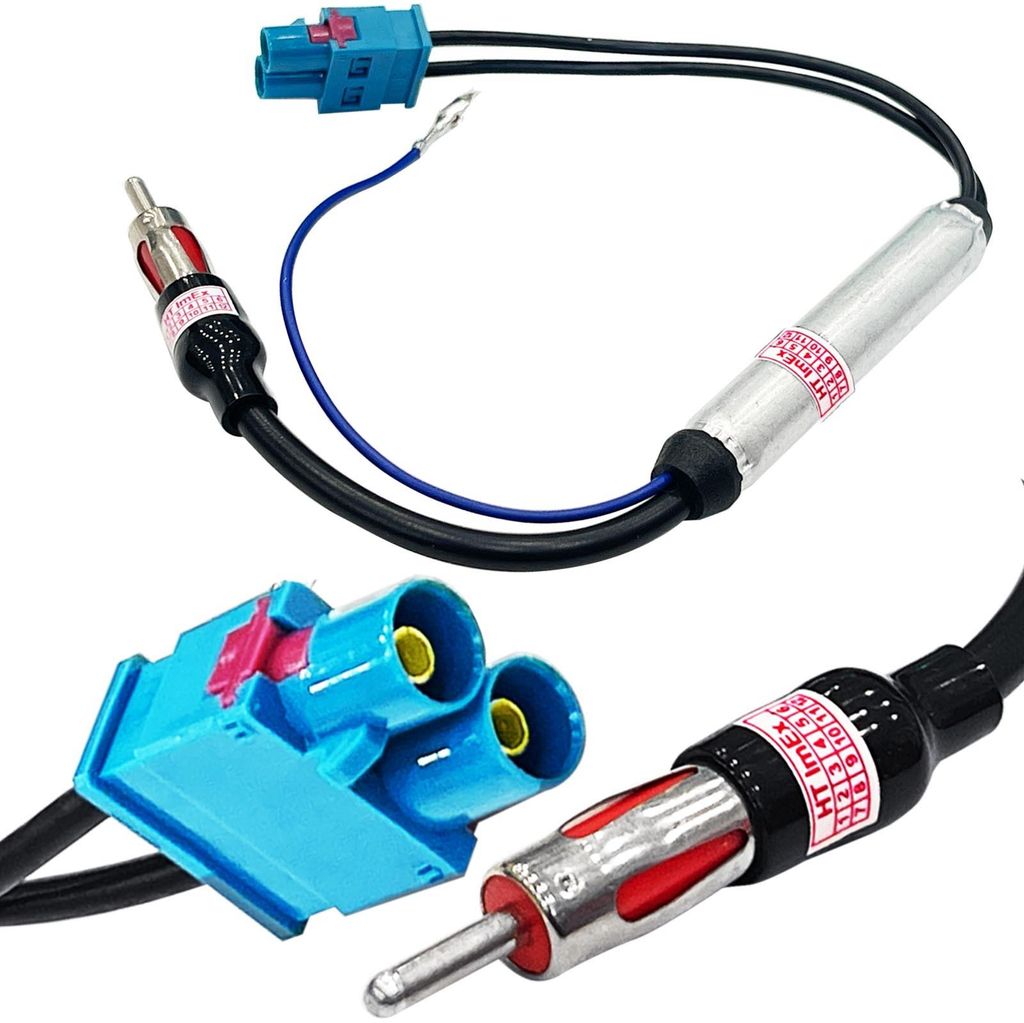 Antennenverstärker Antennenadapter Doppel Fakra DIN kompatibel mit Audi Skoda VW Autoradio