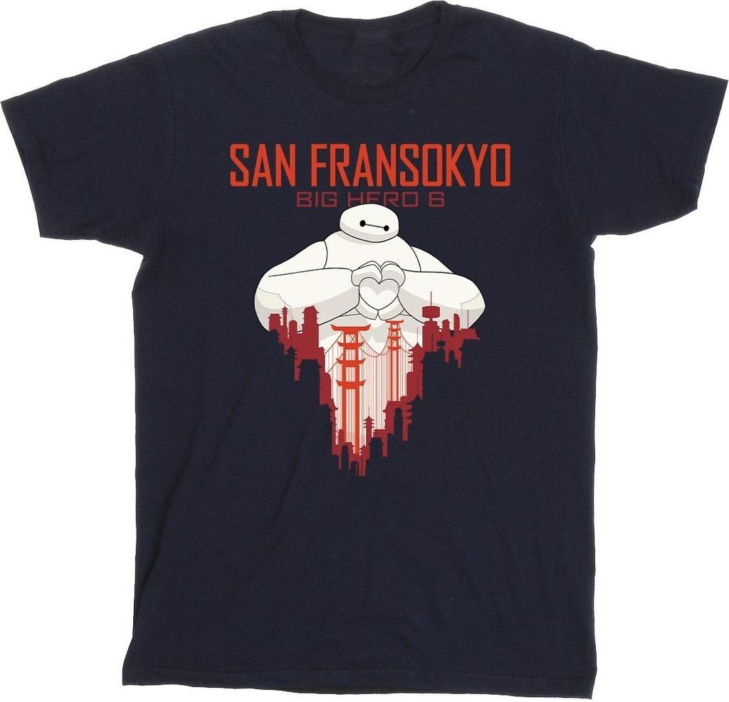 Disney - "Big Hero 6 San Fransokyo" T-Shirt für Herren BI17041 (XL) (Marineblau)