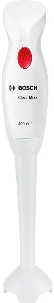 Mixeur plongeant Bosch CleverMixx 400W QuattroBlade avec pied métal Inox