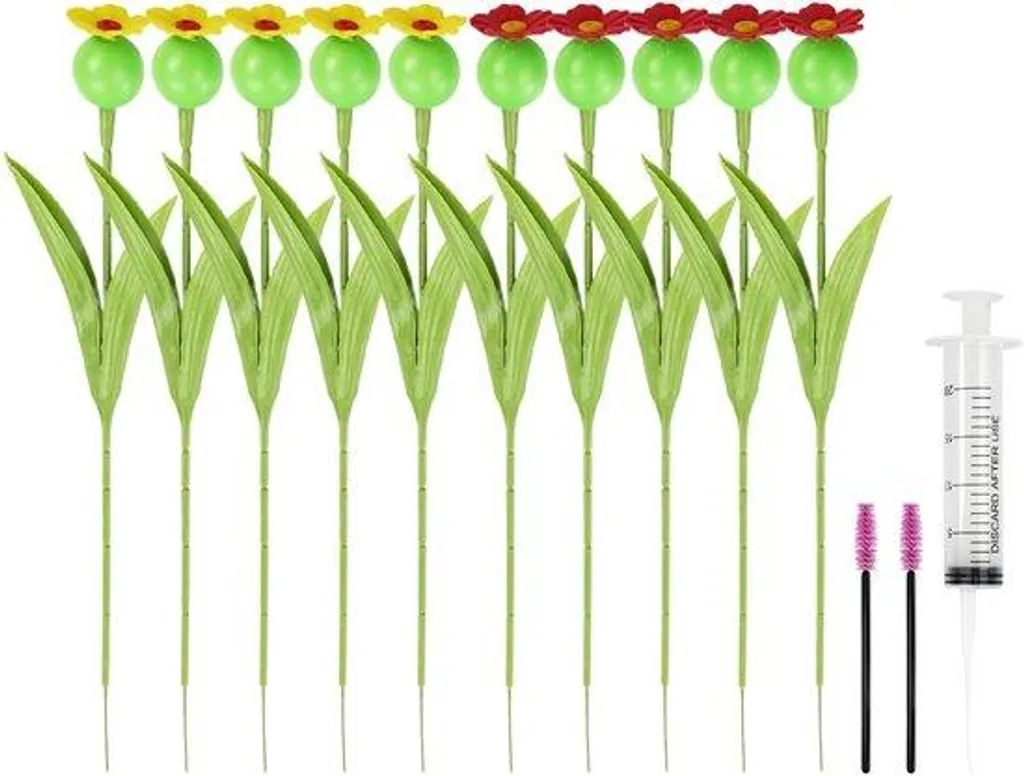 Maison pour colibris stable au sol : lot de 10 nichoirs anti-vent
