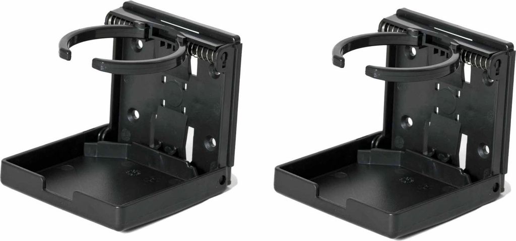2 x Klapp-Getränkehalter Dosen-halter Flaschen-halter Becher-halter Clip schwarz