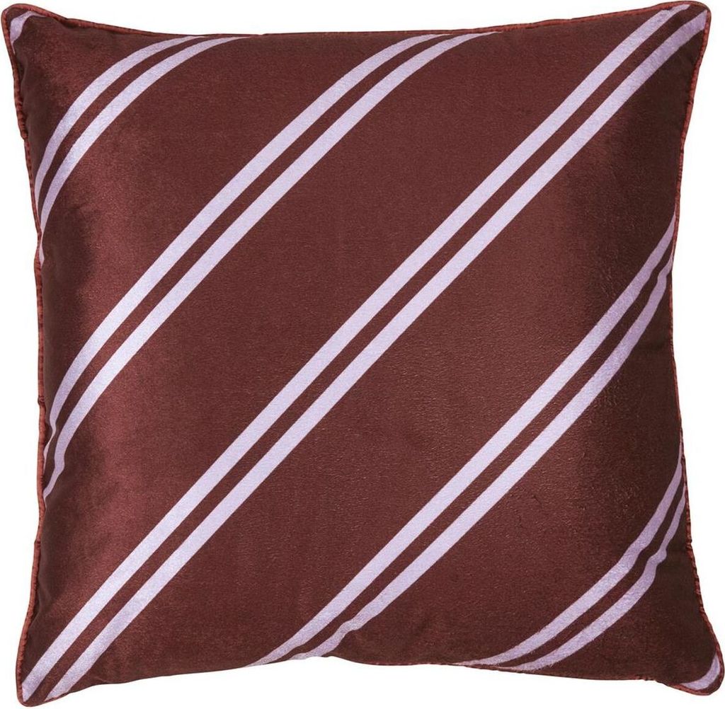 vtwonen Dekokissen Diagonal Cushion_Dark Red_UV_UV_50x50 1x 50x50 cm 1 Zierkissen