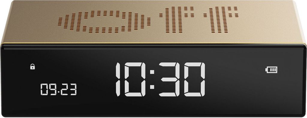 Lexon - Sveglia FLIP Premium (oro) Immagine del prodotto 