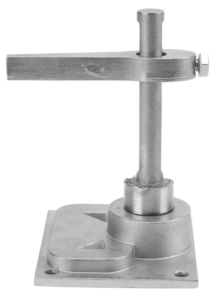 Fixation au sol inox 316 poli miroir, quincaillerie marine anticorrosion