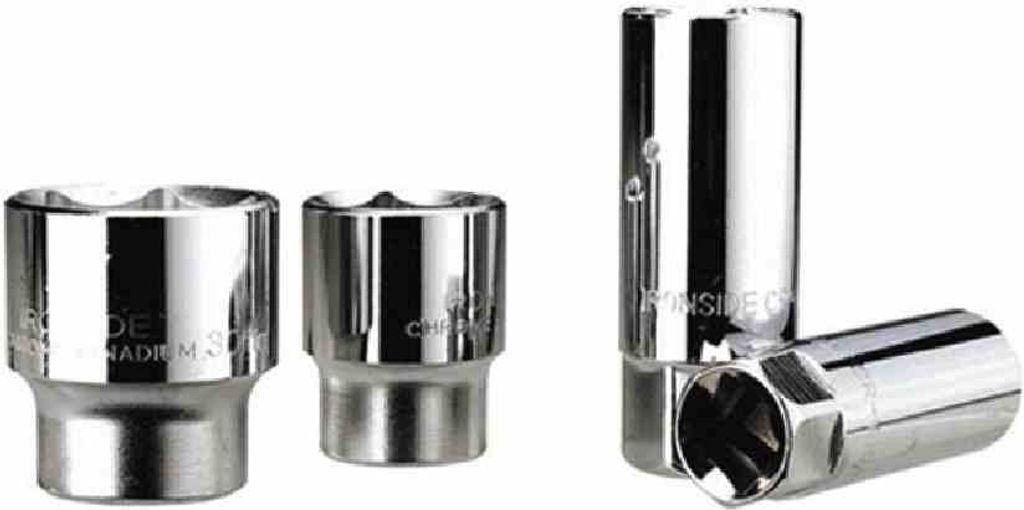 Ironside 116-220 Stecknuß 13mm (1/2') SW8 CV, 6kant, silber